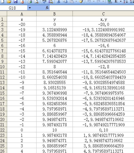 利用EXCEL公式计算坐标点在中望CAD中画曲线