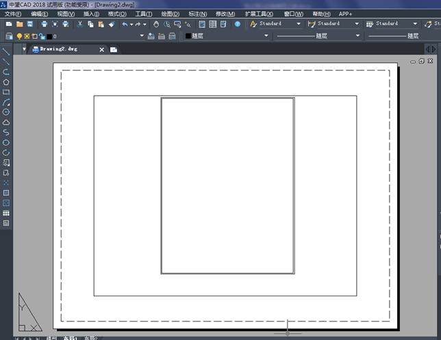 怎么用中望CAD绘制双人床