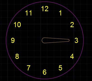 用中望CAD软件简单绘制一个时钟