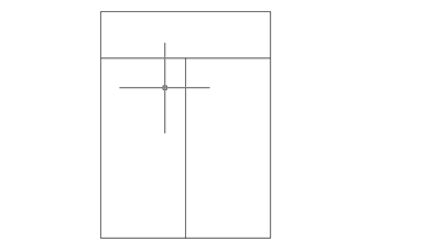 中望CAD中绘制两扇推拉窗户平面简图