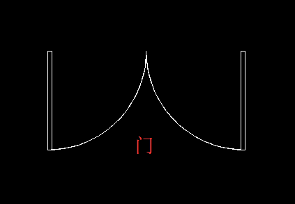 中望CAD怎么绘制双扇门的平面图
