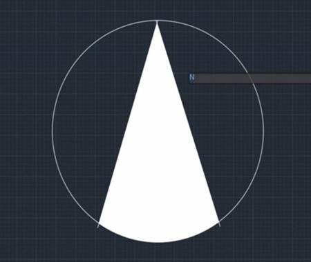 中望CAD绘制指北针的教程方法