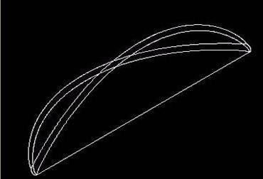 CAD怎么绘制一个橄榄球