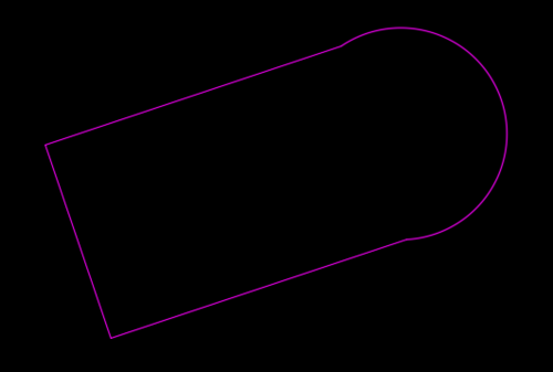 中望CAD中快速求解包含弧线段的不规则图形的面积