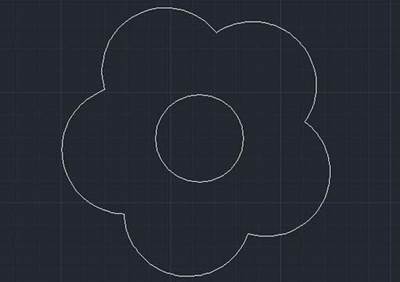 在cad中如何绘制花朵