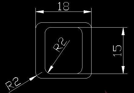 键盘帽用中望CAD怎么画？