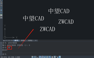 CAD以文本外框代替文字显示怎么办