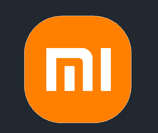 CAD绘制小米logo