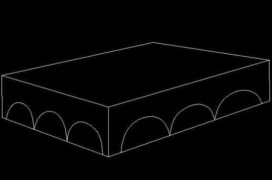 CAD制作四脚桌的操作