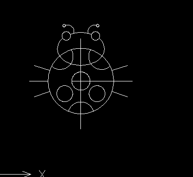 CAD绘制七星瓢虫的步骤
