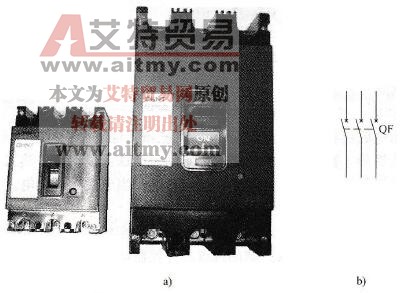 变频器控制电路中断路器外形及功能