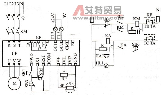 变频器控制恒压供水系统的控制线路是怎么样的