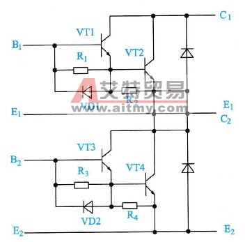 GTR的双复合管模块内部典型电路