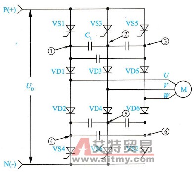 晶闸管构成的变频器逆变电路组成