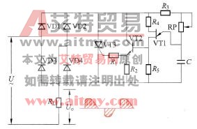  单向晶闸管交流调压电路