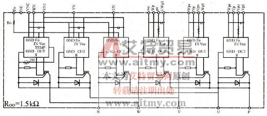 华伟TD2000 3kW变频器驱动电路二图说明