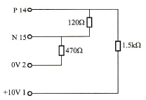 MM420变频器的终端和偏置电阻连接
