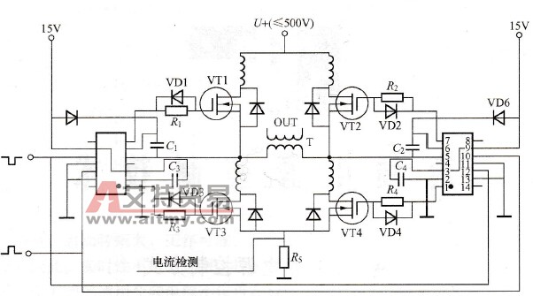 IR2110在全桥变换器中的应用