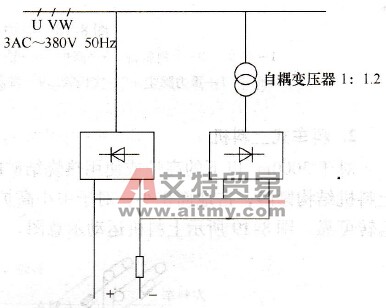 带自耦变压器的整流／回馈单元电路原理图