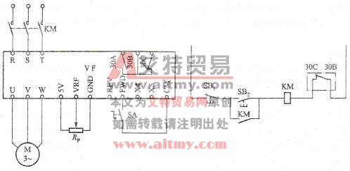 森兰SB40系列变频器的开关控制电路