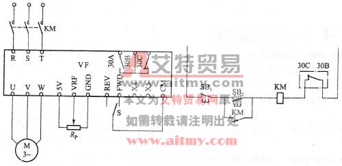 森兰SB40系列变频器的继电器控制电路