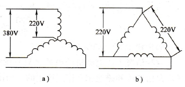 绕组的接法与线电压