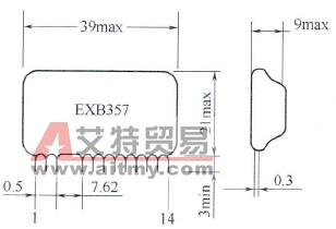 EXB357驱动模块外形图