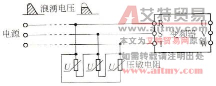 用压敏电阻防止浪涌电压