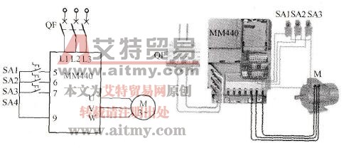 MM440系列变频器多段速控制电路
