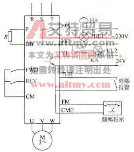 变频器报警及保护控制电路