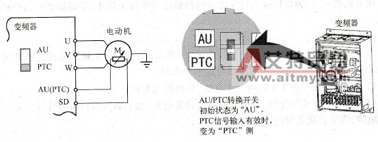热敏电阻PTC输入连接图
