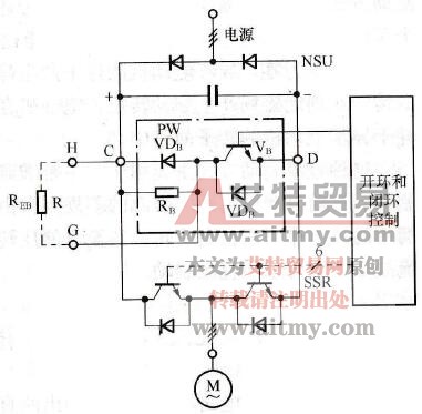 变频器中间电路的动力制动环节