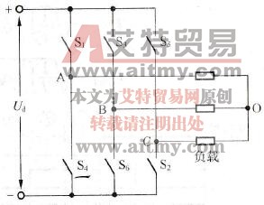 变频器中的六脉波方波逆变器