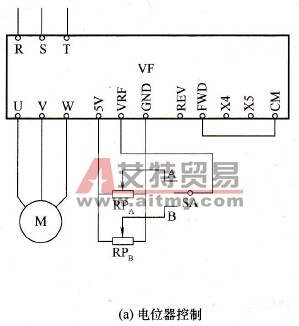 电位器方式控制的外接两地控制电路