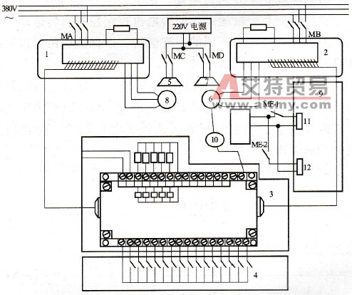 双变频电机补偿控制机构