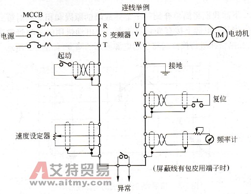 变频器连线举例