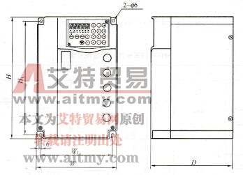 SRMCO-vm05变频器外形尺寸（二）