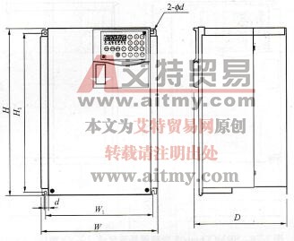 SRMCO-vm05变频器外形尺寸（三）
