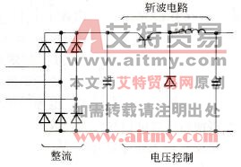 变频器带斩波器的二极管整流器