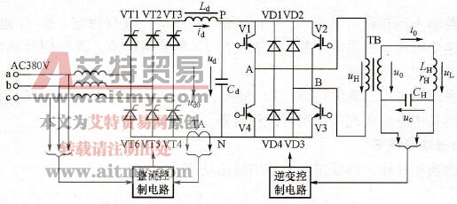 IGBT串联逆变器加热电源的电路拓扑