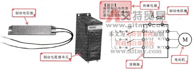 变频器接线中制动电阻器和制动电阻器单元的选