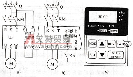变频器控制电动机的起动