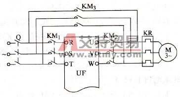 变频器故障切换控制的主电路