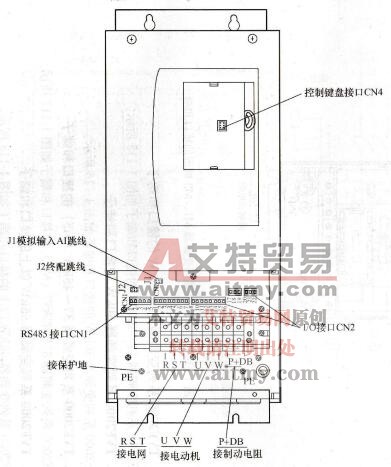 TVF2000系列变频器11-22kW的接口和端子