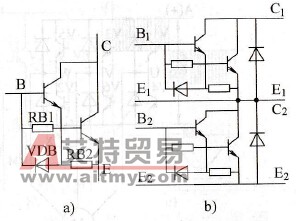 电力晶体管的内部电路 电力晶体管的内部电路