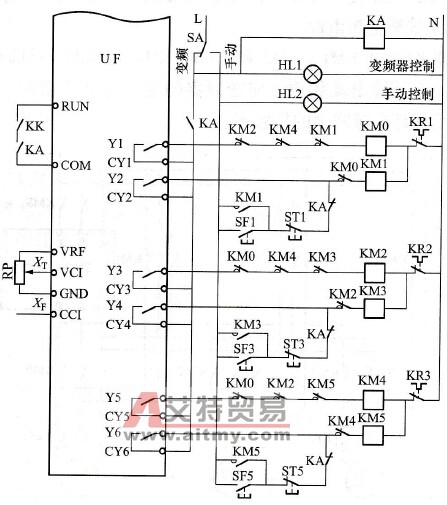 多台泵的切换控制电路
