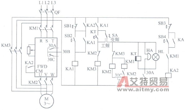 变频器手动工频变频切换电器