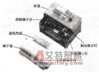 KVFC变频器A型机端子盖及端面装取图
