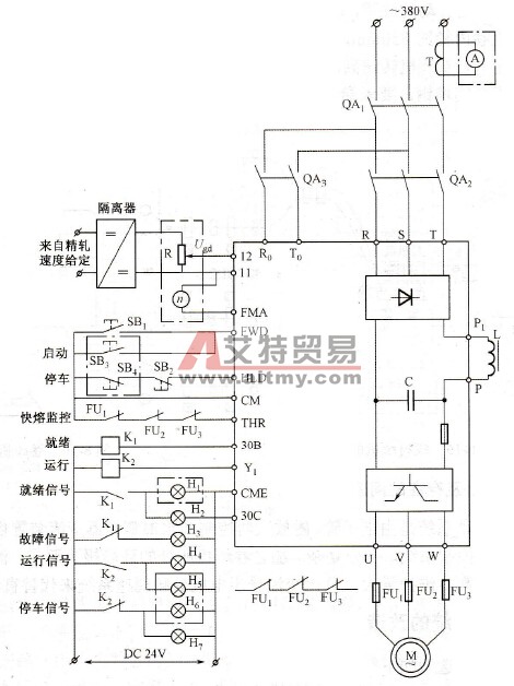 变频调速系统基本电路