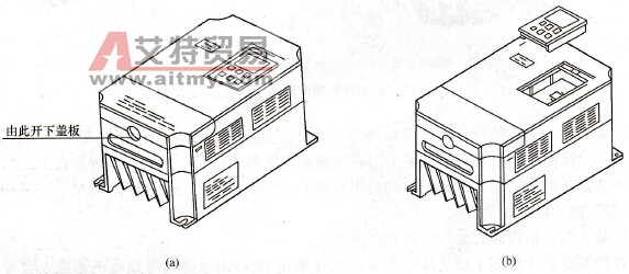W500系列变频器塑料外壳拆卸图